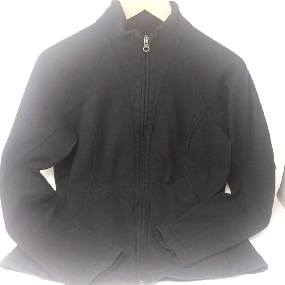Women's REI Black Zip Up Long Sleeve Jacket Medium
